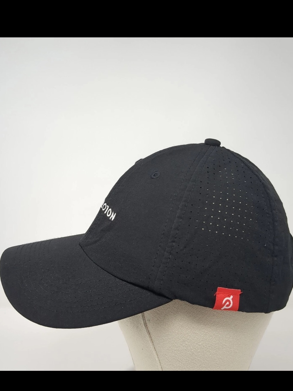Peloton Black Cap with White Embroidered Logo - Picture 2 of 5